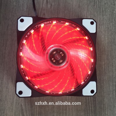 12V dc brushless computer fan RGB color with 18pcs led light